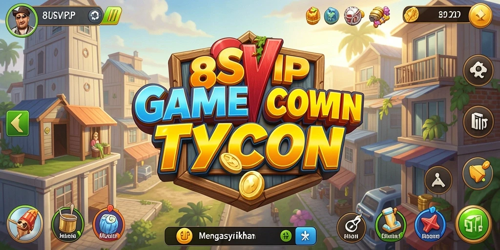 Screenshot gameplay 8SVIP menunjukkan pemain mengelola bisnis mereka.