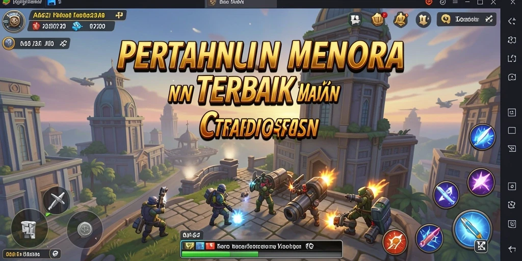 Gameplay AA62 yang menarik dan strategis dalam Tower Defense.