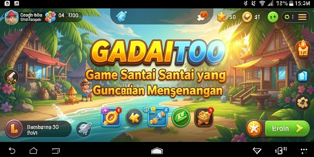 Screenshot GADAITOTO menunjukkan gameplay yang santai dan interaktif.