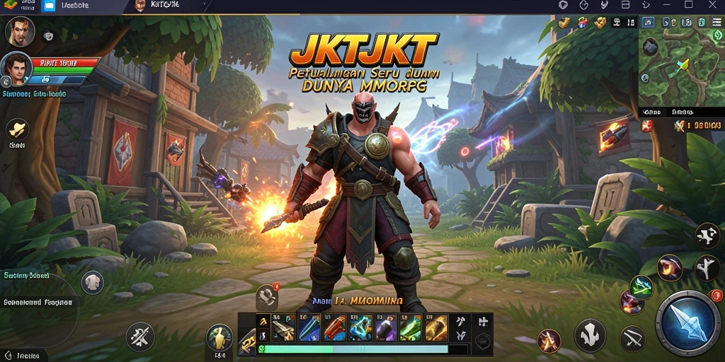 Screenshot JKTJKT menampilkan aksi seru dalam dunia MMORPG.